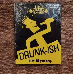 Drunk-ish 3 in 1 drinking game Play ‘til You Drop!! Wet Your Self Laughing! GIFT